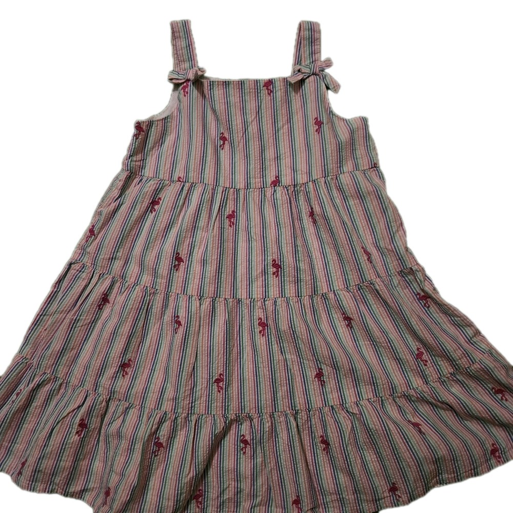 Gymboree Flamingo Rainbow‎ Stripes Dress Size 6